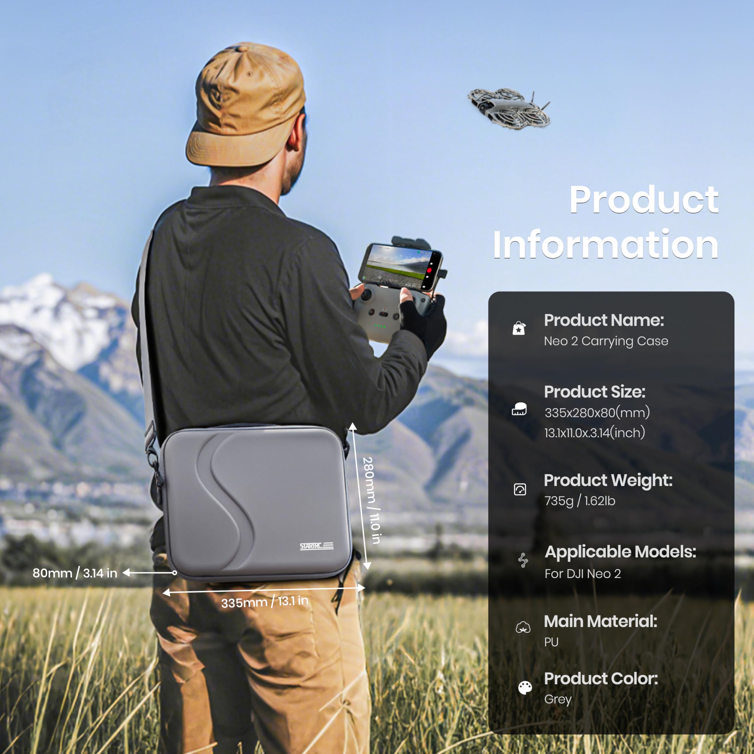 Carrying Case for DJI Neo 2 Ac - Rc Helicopter Bag ulasan dan harga
